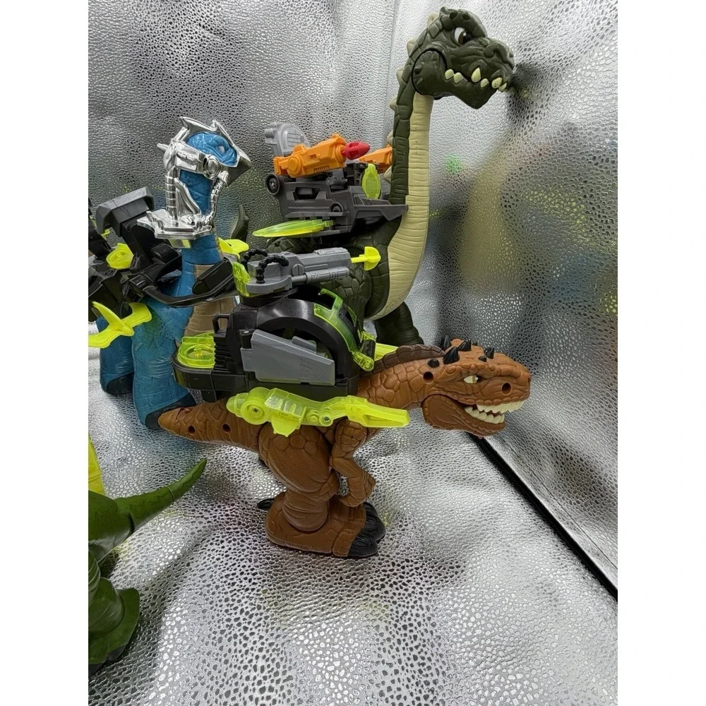 Huge Fisher Price Imaginext Jurassic World Dinosaur Lot T-Rex Tested And Works
